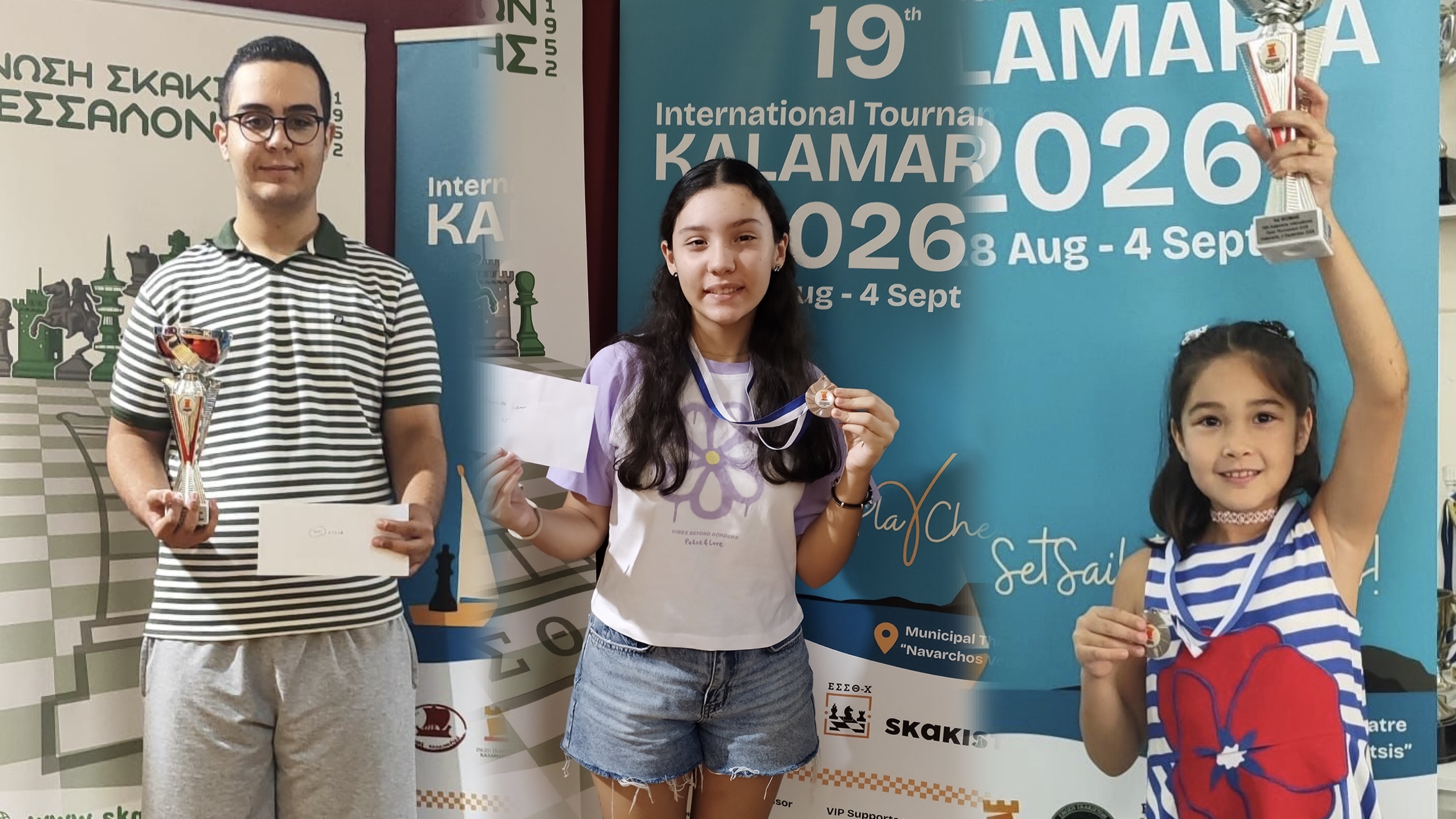 19. Kalamaria Uluslararası Açık Satranç Turnuvası Tamamlandı